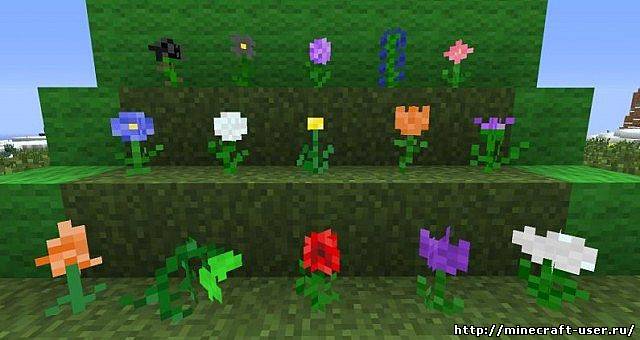 Скриншот Мод Flowercraft (1.5.1)