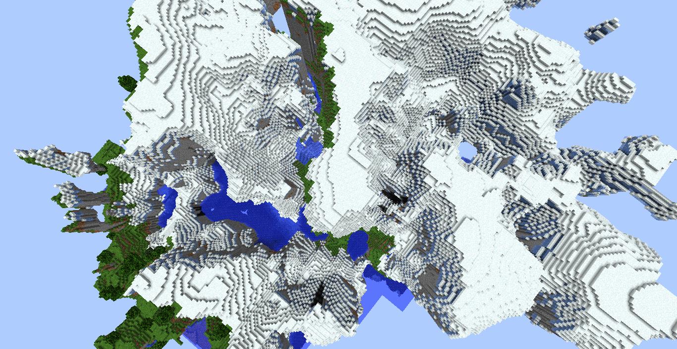 Скриншот Мод Glacier Biome Mod (1.4.7)
