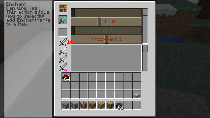 Скриншот Мод Enchanting Plus (1.5.0)
