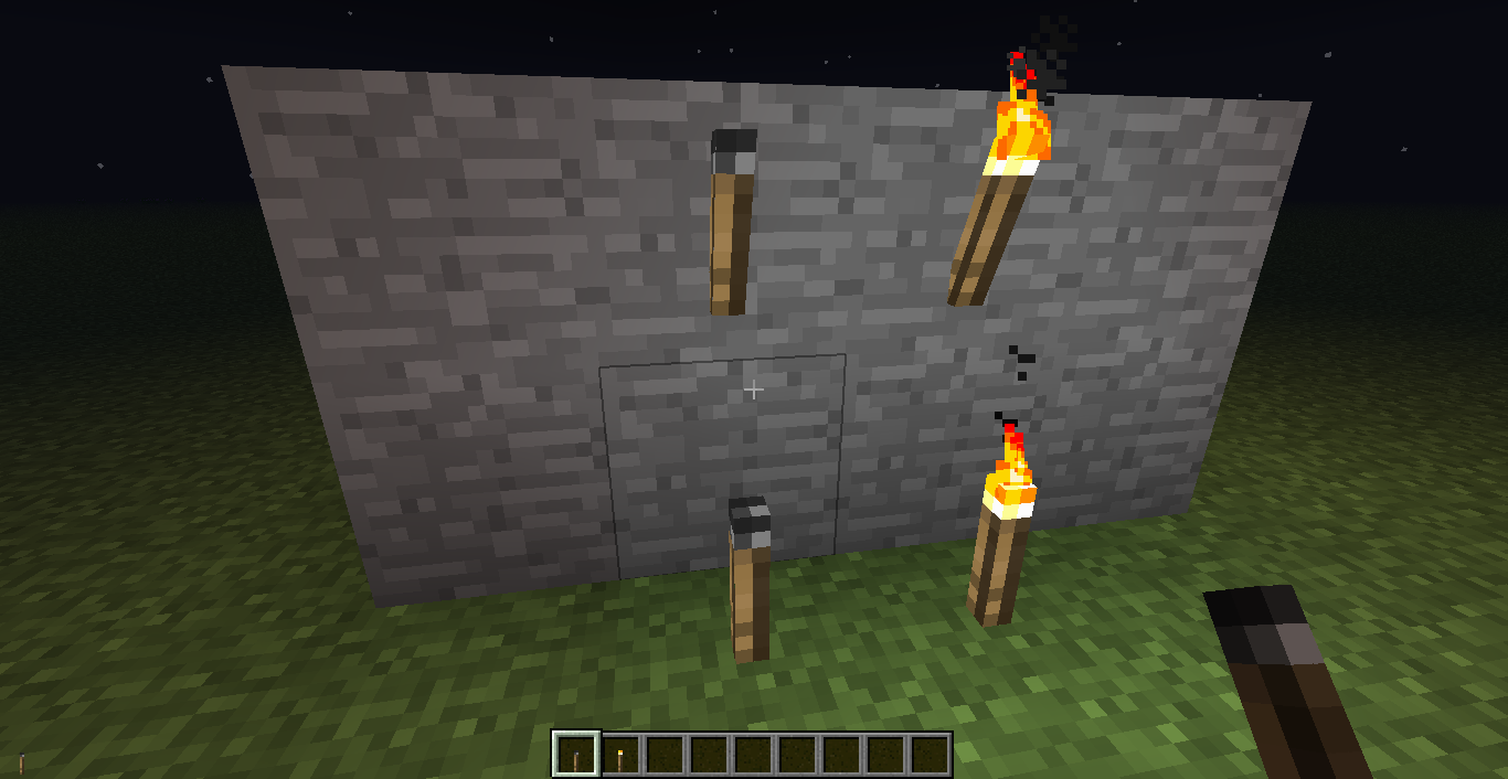 Скриншот Мод Unlit Torches (1.5.2)